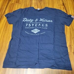 Dietz & Watson Philadelphia 75 Years Short Sleeve Shirt, Tag Size M